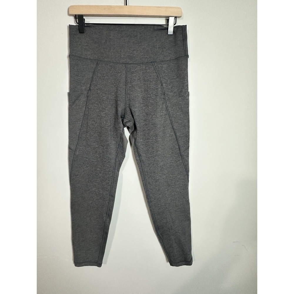 FLEO Reverie 25" Pocket Leggings Heather Black‎ Bounce Fabric XL EUC